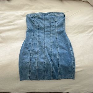 Princess Polly houser mini dress denim